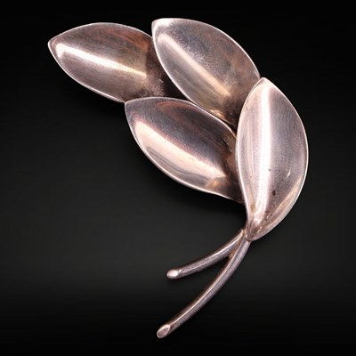 Lot 1211 - A Danish Aarre & Krogh Modernist white metal...