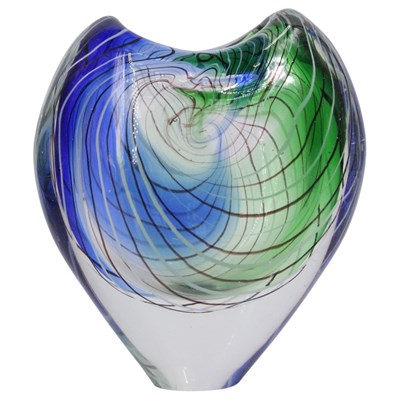 Lot 1047 - A near-contemporary heart-shaped studio art...
