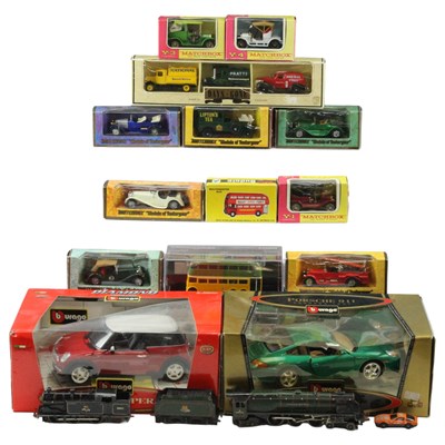 Lot 749 - A group of diecast and other toy cars, trains...