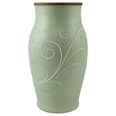 Lot 921 - A large Denby stoneware vase, of wide-necked...