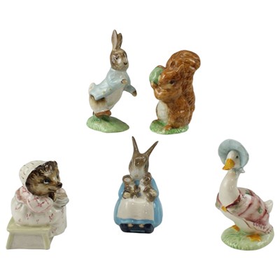 Lot 984 - Five Royal Albert Beatrix Potter figurines