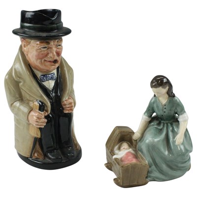 Lot 1002 - A Royal Doulton "Winston Churchill" character...