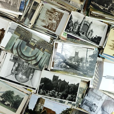 Lot 383 - A large quantity of photographic postcards of...