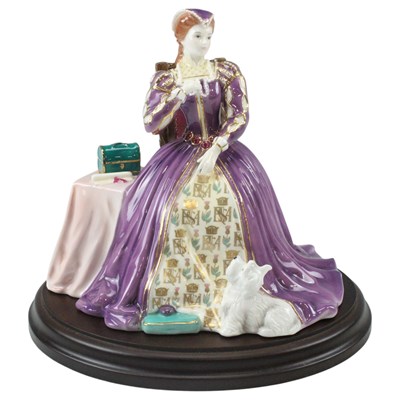 Lot 981 - A Royal Worcester Mary Queen of Scots figurine,...