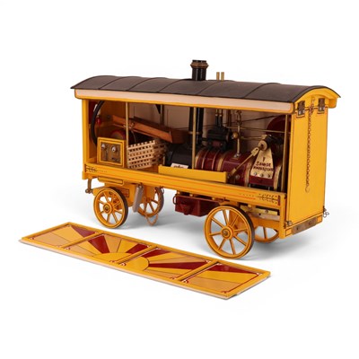 Lot 703 - A scratch built scale model yellow fairground...