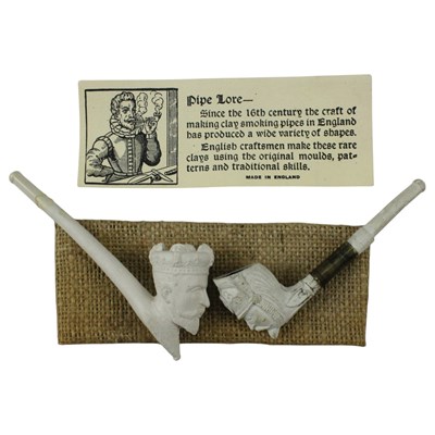 Lot 534 - A John Pollock King George V clay pipe,...