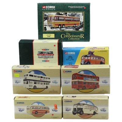 Lot 755 - A group of Corgi Classics diecast toy buses