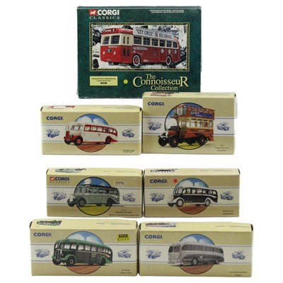 Lot 756 - A group of Corgi Classics diecast toy buses
