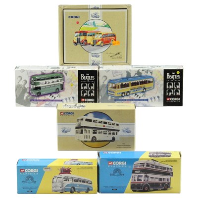 Lot 757 - A group of Corgi Classics diecast toy buses