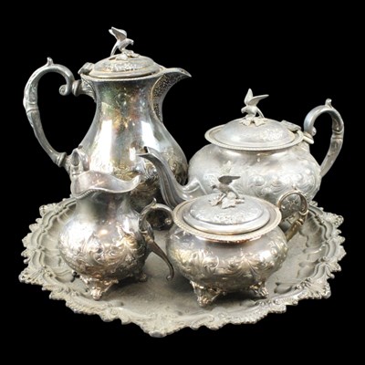 Lot 1204 - A John Turton of Sheffield four-piece...