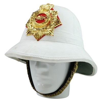 Lot 229 - A Royal Marines bandsman's pith helmet, size 55
