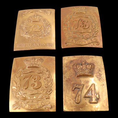 Lot 84 - 72nd, 73rd and 74th Regiments of Foot shoulder...
