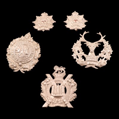 Lot 87 - British Military cap badges, including a...