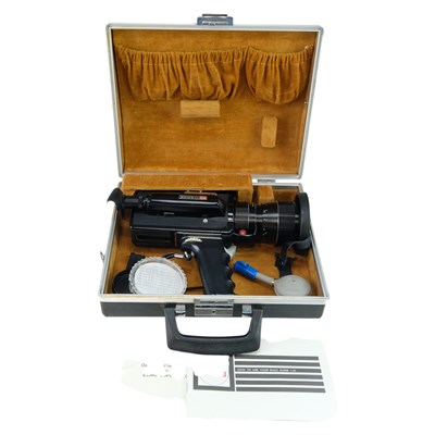 Lot 647 - A cased Elmo Super 110 cine camera, with...