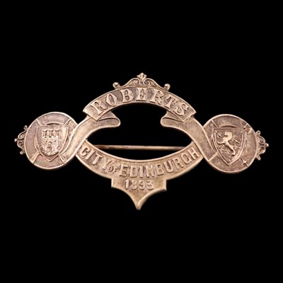 Lot 92 - [Boer War] An 1893 City of Edinburgh brooch,...
