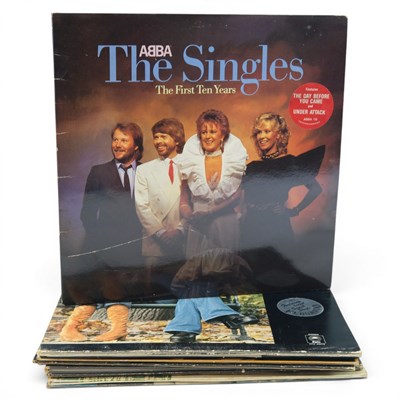 Lot 687 - A group of vintage Abba vinyl records