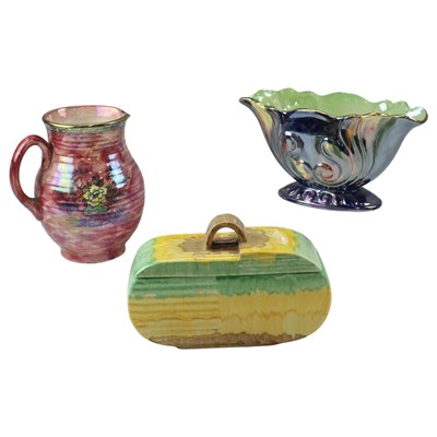 Lot 912 - A Beswick Art Deco style biscuit "jar", circa...