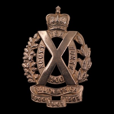 Lot 133 - A Scottish Horse NCO's arm badge, by Gaunt, 5...