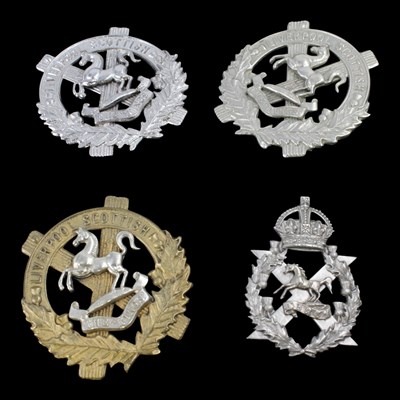 Lot 134 - Three Liverpool Scottish glengarry badges,...