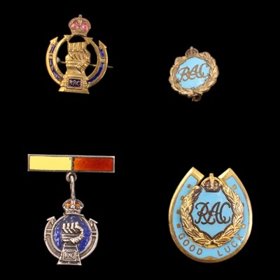 Lot 154 - Four Second World War Royal Armoured Corps...