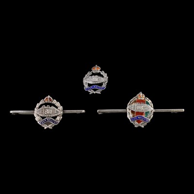 Lot 156 - Three Royal Tank Corps / Regiment enamelled...