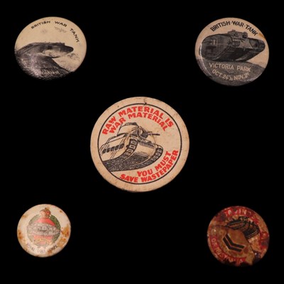 Lot 65 - Four early-to-mid 20th Century button badges,...