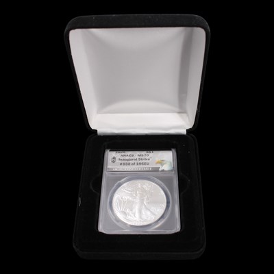 Lot 432 - A US 2025 American Silver Eagle bullion...