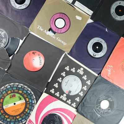 Lot 672 - A group of 45 rpm vinyl record singles,...