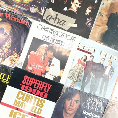 Lot 675 - A group of 45 rpm vinyl record singles,...