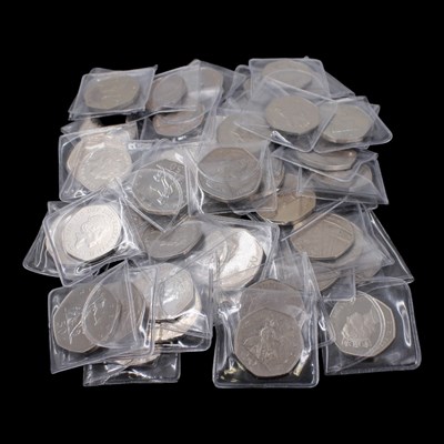 Lot 440 - A quantity of 50p coins