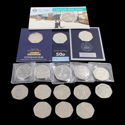 Lot 441 - A quantity of 50p coins, including 2015 Battle...