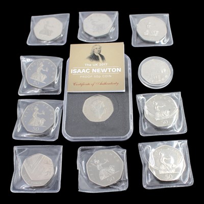 Lot 442 - A small quantity of proof state / UNC 50p...