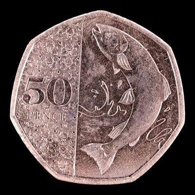 Lot 443 - A 2023 "Atlantic Salmon" 50p coin