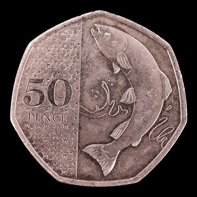 Lot 444 - A 2023 "Atlantic Salmon" 50p coin