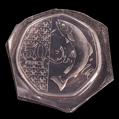 Lot 445 - An uncirculated 2023 "Atlantic Salmon" 50p coin