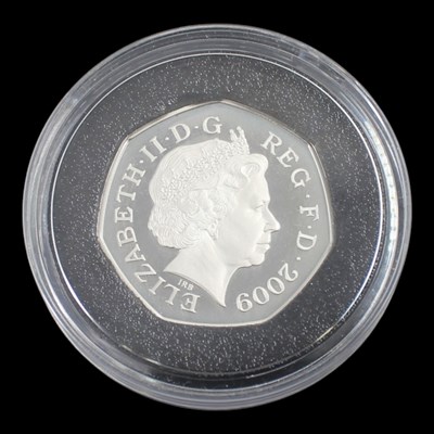 Lot 447 - A 2009 silver proof 50p coin