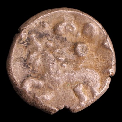 Lot 409 - An Ancient Celtic silver 1/2 unit coin, 8 mm,...