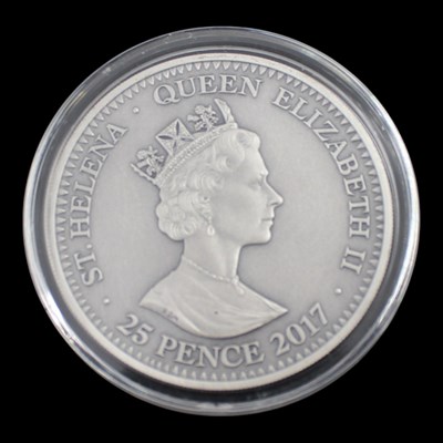 Lot 454 - A St Helena 2017 East India Company 25 pence...