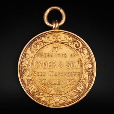 Lot 1337 - [Golf] A cased 1912 silver gilt presentation...