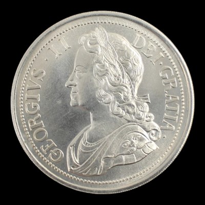 Lot 458 - A replica George II 1732 silver proof crown...