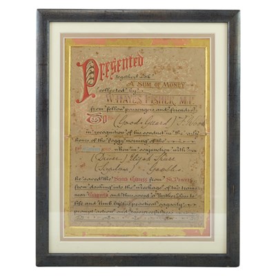 Lot 643 - [1905 Cudworth railway disaster] An Edwardian...