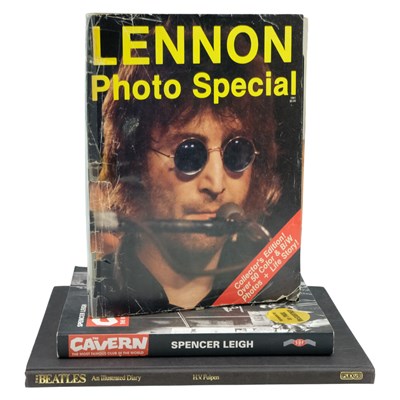 Lot 372 - Two books on The Beatles, together with a...