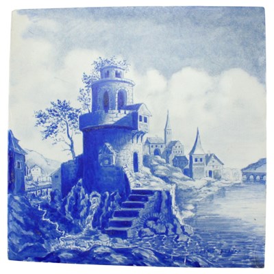 Lot 922 - An early 20th Century Dutch Delft tile,...