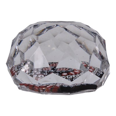 Lot 1087 - A Whitefriars facet-cut concentric millefiori...