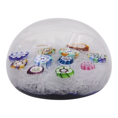 Lot 1088 - A Perthshire millefiori glass paperweight,...