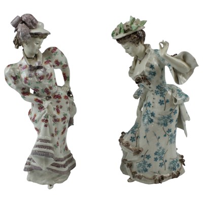 Lot 986 - A pair of Maggie Paget ceramic figures of...
