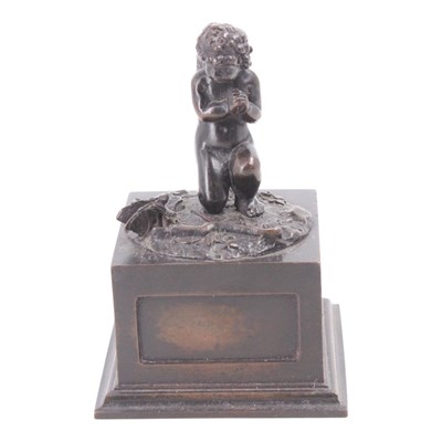 Lot 1377 - A late 19th / early 20th Century small bronze...