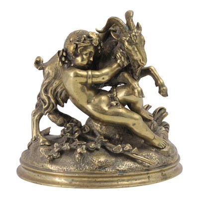 Lot 1379 - A 19th Century cast gilt metal sculpture of...
