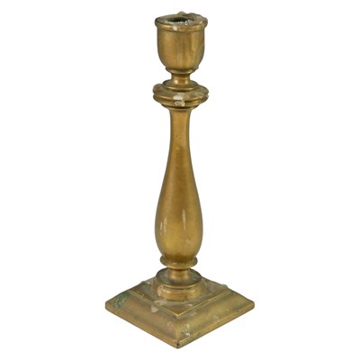 Lot 857 - An extremely heavy cast brass baluster...