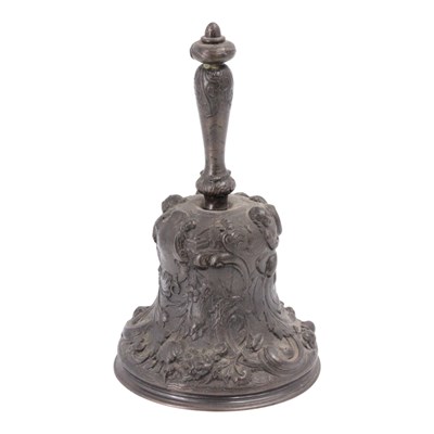 Lot 1382 - A Rococo influenced finely-cast bronzed table...